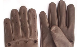 Premium Quality New Style Goat Skin Leather Sporty Touchscreen Breathable Driving Gloves for Spring/Summer USA - Product Image 4