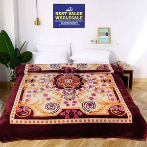 Luxury Polyester Mink Throw Blanket 4.5 KG <b>Super</b> <b>Soft</b> Warm Winter Double Bed Cover Traditional Style for Home and Hotel Use - Product Image 2