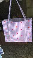 Sacs fourre-tout élégants en coton faits à la main, couleur unie, fermeture à glissière, légers et matelassés, design indien traditionnel