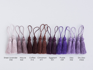 Borlas de Seda de Lujo de Alta Calidad, 5 Piezas, 2.95 Pulgadas, 40 Colores Disponibles, Borlas Grandes y Gruesas, Pedido al por Mayor - Product Image 2