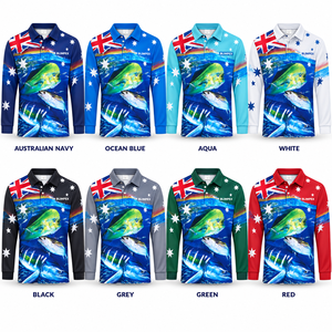 Camisa Polo de Pesca Australiana Personalizada para Hombre – Jersey de Manga Larga con Protección Solar UPF 50+ – Fabricante OEM de Marca Privada - Product Image 5