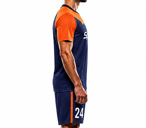 Camiseta de Fútbol Unisex, Jersey de Fútbol con Estampado Digital, Jersey de Fútbol Clásico Premium, Material de Spandex/Poliéster, Patrón Geométrico - Product Image 4