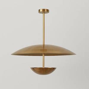 Modern Brass Pendant <b>Light</b> Round Mid Century Design Ceiling Mount Indoor Living Room Decor - Product Image 3
