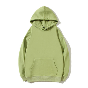 เสื้อฮู้ดผู้ชายสีพื้น ทรงปกติ ผ้าฝ้ายเฟรนช์เทอร์รี่ สวมใส่สบายๆ สำหรับฤดูใบไม้ร่วง มีกระเป๋า - Product Image 6