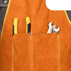 Delantal de Trabajo al por Mayor con Correa Ajustable Extraíble, Delantal de Chef de Lona Lavada Resistente - Product Image 4