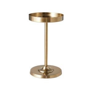 Minimalist Gold Side <b>Table</b> or Candle Stand Modern Metal Design Elegant Tabletop Home Living Room Dining Room Use - Product Image 1