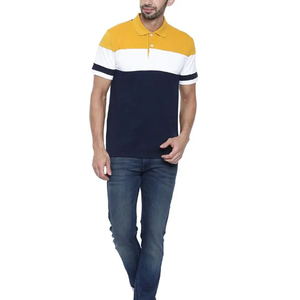 Polo slim fit moderne en tissu extensible, style avant-gardiste, tissu doux, manches courtes. - Product Image 1