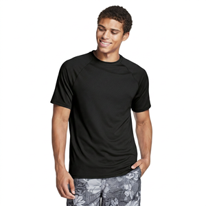 Chemise de sport à manches courtes pour homme, bleu marine, à séchage rapide, 100% polyester, pour les activités nautiques - Product Image 5