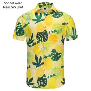 <b>Men</b> <b>Beach</b> Hawaiian Button <b>Shirt</b> Short Sleeve Summer Clothing - Product Image 5