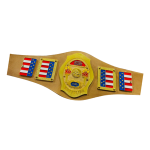 เข็มขัดแชมป์มวยปล้ำ NWA - เข็มขัดกีฬาแบบปรับแต่งได้พร้อมลายธงชาติอเมริกา - ของสะสมระดับพรีเมียมสำหรับแฟนมวยปล้ำ - Product Image 6