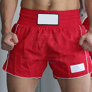 Shorts de MMA noirs pour femme GRACE COLLECTION, coupe régulière, motif thaïlandais, accents rouges et dorés, extensibles, séchage rapide - Product Image 5
