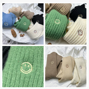 Women <b>Merino</b> Wool Cashmere Thick Winter <b>Socks</b> Warm Soft Solid Casual Sports - Product Image 5