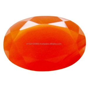 Pierre précieuse de cornaline de qualité 3A, de forme ovale facettée, de couleur orange, en vrac, prix de gros, pour la fabrication de bijoux, provenant d'un fournisseur - Product Image 4
