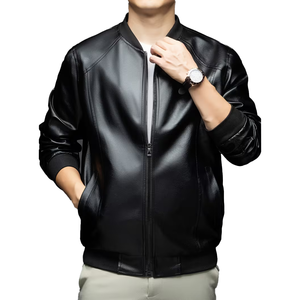 Veste en cuir PU pour homme, très vendue, de qualité supérieure, personnalisable, respirante, prix de gros, veste d'hiver - Product Image 3