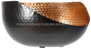 Frutero de cobre eco-sostenible moderno de Alibaba, recién llegado, diseño de llave artesanal con Vieira y borde ondulado para fiestas en casa - Product Image 3