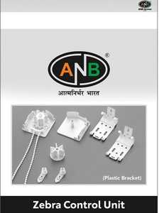 Componentes de persiana cebra de alta calidad, fácil instalación con soporte lateral de plástico/metal para uso en oficina/dormitorio, formato de resorte - Product Image 4