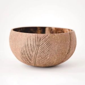 Lightweight Coconut Shell Bowl Organic Natural Wooden Salad Smoothie Bowl for Breakfast Vegan Smoothies Yogurt Salad - Product Image 3