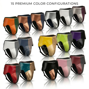 Men’s High Strength Protective Leather Custom Groin Guard for Sports Equipment Boxing MMA Taekwondo Training Groin Pads OEM ODM - Product Image 1
