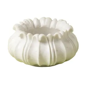 Grandes jardinières pour plantes d'extérieur Décoration de jardin en marbre blanc Grandes jardinières extérieures pour la maison Pot de marbre Jardinières en marbre