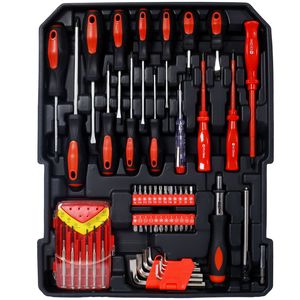 Kit di Attrezzi per Uso Domestico da 969 Pezzi, Set di Riparazione per Casa con 4 Cassetti, Cassetta degli Attrezzi con Ruote - Product Image 5