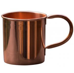 Taza Moscow Mule de cobre martillado a mano con asa de latón dorado, taza metálica para adultos, regalo para fiestas - Product Image 4