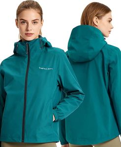 Chaqueta Impermeable para Mujer, Ligera, Cortavientos, con Capucha, para Senderismo - Product Image 2