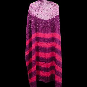 Tissu Kaftan en Soie Modale Pure Shibori Bandhani avec Motif Tie-Dye – Collection de Tissus Ethniques Premium pour la Mode - Product Image 6