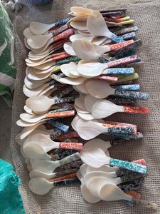 BEST SELLER Ustensiles en nacre durables de qualité supérieure, cuillère à caviar tendance et écologique - Product Image 4