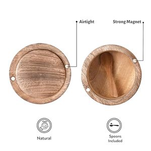 Premium Wooden Container Budget Friendly Decorative <b>Storage</b> <b>Box</b> for Spices Sugar Tea and Coffee - Product Image 5