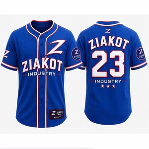 Camiseta de Béisbol Personalizada, ZIAKOT INDUSTRY Pakistán, Uniforme de Béisbol, Camiseta Sublimada, Ropa Deportiva al por Mayor, Fabricante OEM - Product Image 3