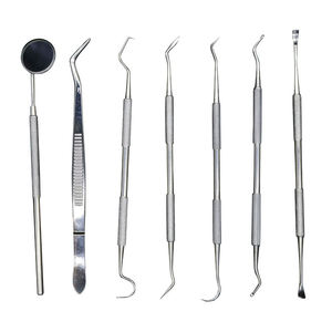 Kit d'examen dentaire en acier inoxydable pour usage professionnel : miroir de blanchiment dentaire, détartreur, pinces, instruments chirurgicaux de base - Product Image 3