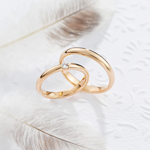 Bague de mariage en argent 925 plaqué or rose avec diamant Moissanite, alliance de promesse pour femmes et couples - Product Image 6