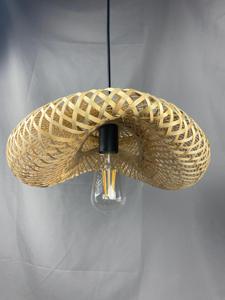 Handwoven Rattan Pendant <b>Light</b> Bamboo <b>Ceiling</b> Lamp Rustic <b>Boho</b> Hanging <b>Light</b> Home Decor Supplier Manufacturer - Product Image 3