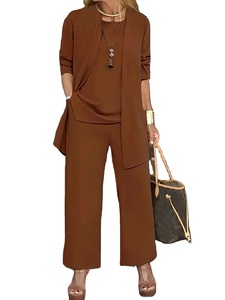 สูทแฟชั่นขนาดใหญ่พิเศษของผู้หญิงชุด3ชิ้นเข้ารูปกว้างเข้ารูปสไตล์ใหม่สำหรับ2025ฤดูใบไม้ร่วงฤดูหนาว - Product Image 5