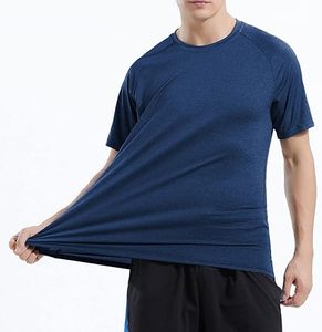 เสื้อยืดออกกำลังกายผู้ชายสไตล์ซาฟารี ผ้าฝ้าย 100% ระบายเหงื่อได้ดี พิมพ์ลายด้านหน้าได้ น้ำหนักเบา - Product Image 1