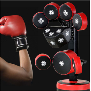 Entraîneur de boxe multi-volets autoportant, hauteur réglable, cible de frappe, équipement d'entraînement de vitesse et de réaction OEM - Product Image 3