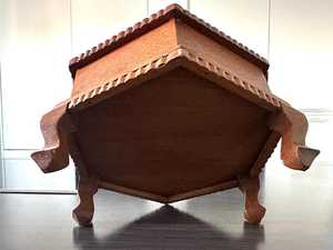 Hexagon With Handle Decorative Kitchen <b>Spice</b> <b>Storage</b> Wooden <b>Spice</b> Box For Countertop Organization Enhancing Interior Warmth - Product Image 6