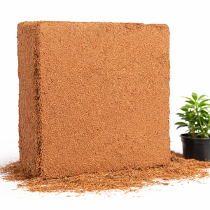 Bloque de fibra de coco Cocopeat de 5 kg, sustrato de fibra de coco para horticultura e invernaderos, exportador a granel de fibra de coco de la India - Product Image 1