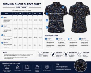 Camisa Polo con Estampado Náutico a Precio de Fábrica, Manga Corta, Cierre de Botones, Transpirable, 100% Poliéster, Ropa Casual de Golf, Patrón Azul y Dorado - Product Image 3