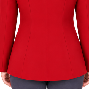 Veste d'équitation rouge pour femme, coupe ajustée, blazer d'équitation professionnel, manteau de compétition équestre, vente en gros personnalisée - Product Image 5