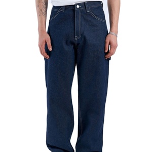 Jeans de Mezclilla Vintage de Alta Calidad al por Mayor para Hombre, Corte Recto y Ancho, Unisex, Tallas Grandes, Logotipo Personalizado, Fabricante OEM - Product Image 1