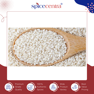 Offre incroyable sur les graines de sésame blanc décortiquées, biologiques, de haute qualité, 99,97 %, pour la cuisine, 1 kg, Inde, de la marque Spicecentra. - Product Image 2