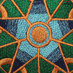 Patchs brodés personnalisés en PU avec fil métallique, grand logo fait main, bordure adhésive Merrow, pour chapeaux - Vente en gros - Product Image 6