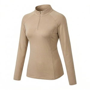 Camiseta de equitación elástica para mujer al por mayor, ropa ecuestre deportiva, top de rendimiento ecuestre para mujer, ropa de entrenamiento ligera - Product Image 5