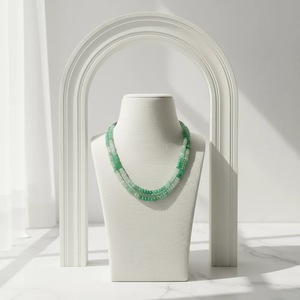 Collar de Crisoprasa Natural Hecho a Mano - 44 cm de Largo, Joyería de Piedras Preciosas Indias al por Mayor - Product Image 2
