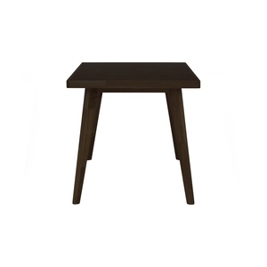 Popular Dark <b>Walnut</b> Solid Wood Dining <b>Table</b> 6 Seaters with Tapered Legs Modern Design Rectangle Shape for Dining Room - Product Image 3