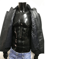 Blouson en cuir bomber biker tendance et personnalisé, éco-responsable, pour homme, coupe ajustée, style streetwear, printemps, à capuche, avec plumes, OEM, marque privée