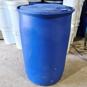 ถังพลาสติก HDPE สีน้ำเงิน ขนาด 200 ลิตร (55 แกลลอน) คุณภาพสูง สำหรับบรรจุน้ำมันเบนซินและสี ขายส่ง - Product Image 1