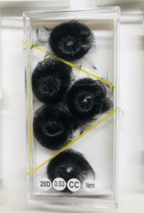 Extensiones de Pestañas de Seda Negra de Mega Volumen, Hechas a Mano, de Alta Calidad, con Base Puntiaguda, de Pelo Sintético Suave Natural 20D 0.03 - Product Image 2