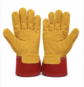 Gants MUBASHAR PRO GRIP en cuir international antidérapants, résistants à la chaleur, durables, respirants, avec manchette renforcée, personnalisables - Product Image 1
